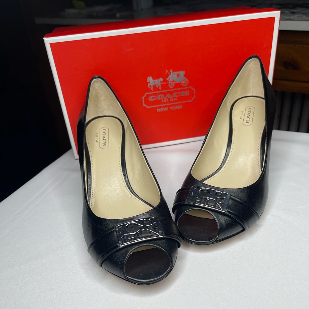 COACH Piper Semi Matte Calf - Black